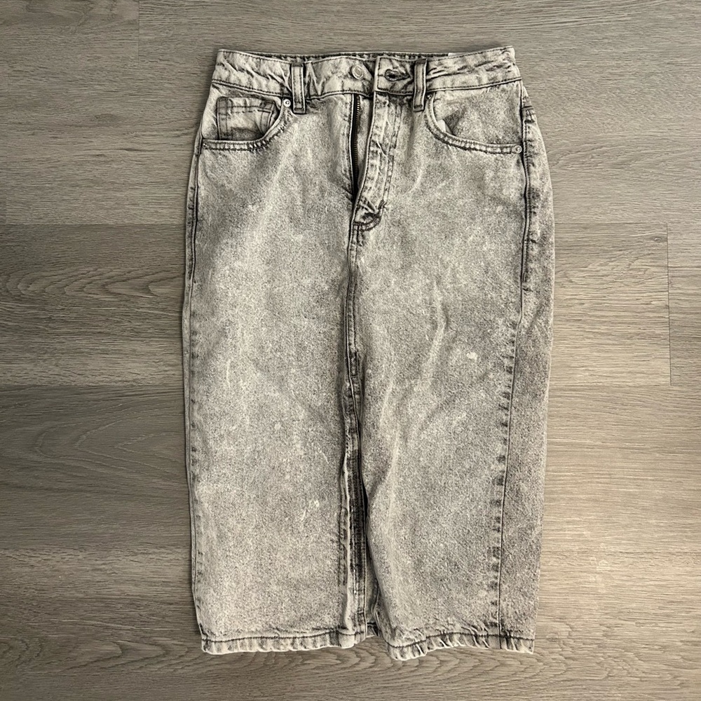 Midi Jean skirt